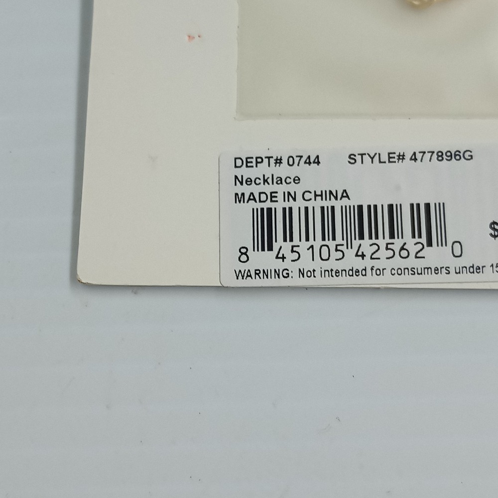 Unwritten Strength Necklace 14K Gold Flash‎ Plated Evil Eye Pendant 16"+2" New - Picture 6 of 6